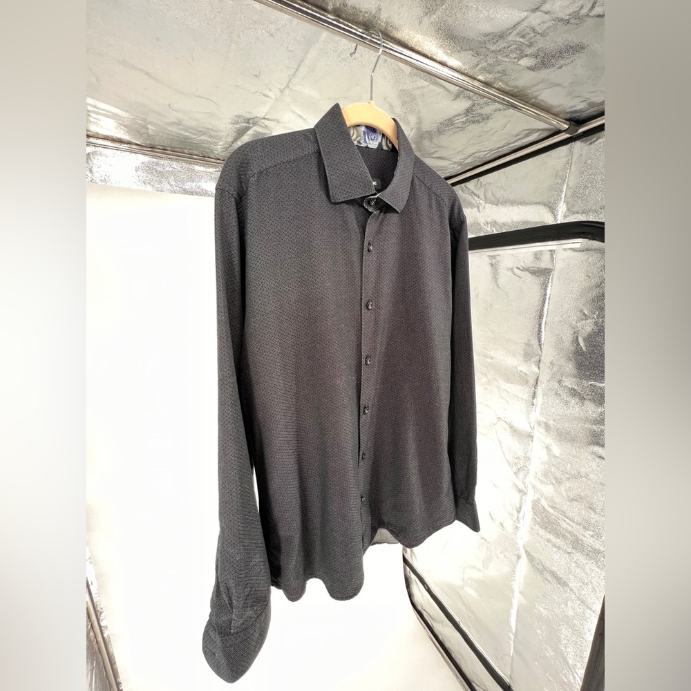 Euc Jared Lang Contrast Reverse Button Down Shirt - image 2